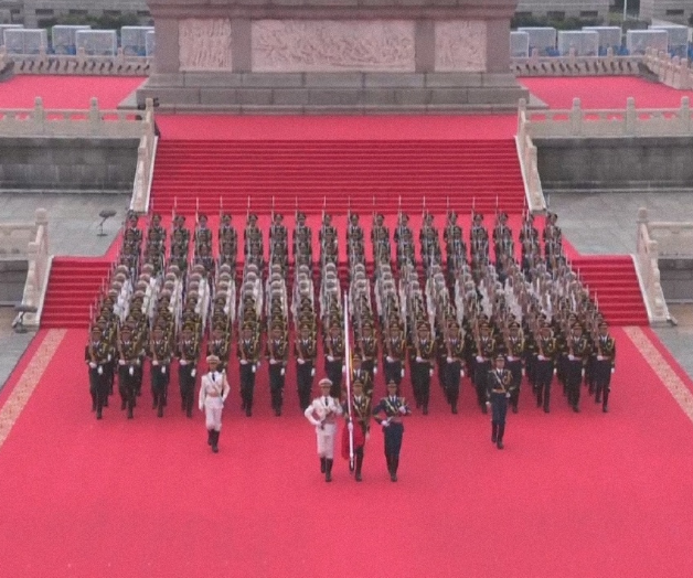 超声骨密度仪品牌国康小编观看了“国旗护卫队走了100步正步”太震撼了!!!